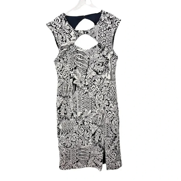 ANTHROPOLOGIE Jacquard Cut-Out‎ Midi Dress - Picture 3 of 8